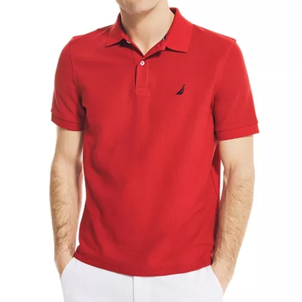 Nautica Classic Fit Performance Deck Polo Shirt - Size XL